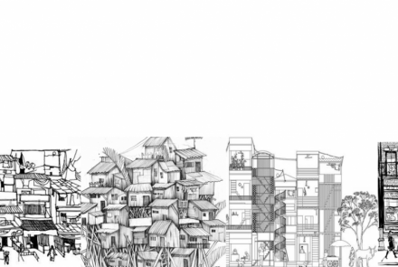 Figure 1. Feasibility of Social Distancing: Density is a symptom; underlying social disparities are the drivers. Sketch by Somya Bajaj.